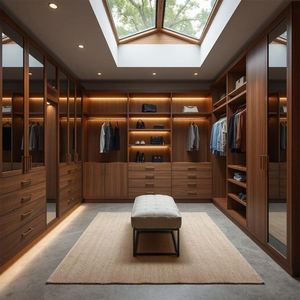 Modern Brown Gloss Design Sliding Door <strong>Wardrobe</strong> <strong>Set</strong> One <strong>Piece</strong> Closet Column Mirror for Bedroom Furniture Living Room - Product Image 5