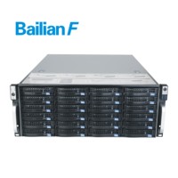 Serveur de stockage HDD en rack 4U ATX à 24 baies à bas prix, Intel E5 2400, 128 Go SSD, en acier avec alimentation