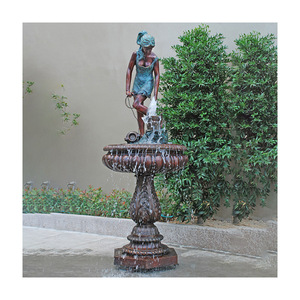 <span class=keywords><strong>Statue</strong></span> de fontaine d'eau en bronze pour <span class=keywords><strong>femme</strong></span>, grande sculpture d'animal en forme de tête de lion, décoration de jardin d'extérieur - Product Image 4
