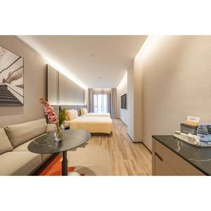 Cama King Size de Lujo, 4 Piezas, Diseño Moderno Contemporáneo en Madera, de Alta Gama, para <span class=keywords><strong>Hotel</strong></span> 5 Estrellas, Apartamento, Ecológica - Product Image 5