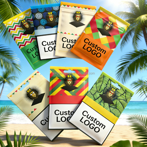 Custom Printed Matte Smell Proof <b>Small</b> Heat Seal 8 <b>Side</b> Sealed Coco Powder Sample Packaging Sachet Mylar <b>Bag</b> - Product Image 3