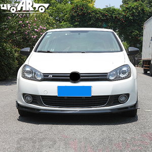 Haosheng Factory Wholesale High Quality Glossy Black Front Bumper Lip Splitter 3 Sections Front Lip for VW Volkswagen <span class=keywords><strong>Golf</strong></span> <span class=keywords><strong>6</strong></span> MK6 - Product Image 4