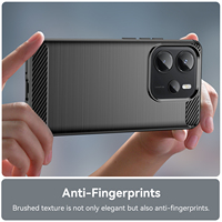 Étui de téléphone portable à texture de dessin de fil brossé pour Redmi Note 14 4G résistant aux chutes et aux chocs accessoires de téléphone de haute qualité