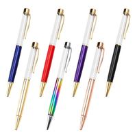 2021 Japan Nieuwe Fashional Creative Lege Glitter Pen Aangepaste Logo Diy Drijvende Pen Promotionele Bloem Pen