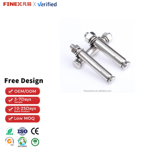 Boulon d'ancrage en acier inoxydable avec finition brute, chevilles d'expansion robustes en acier, boulon d'ancrage à enfoncer - Product Image 1