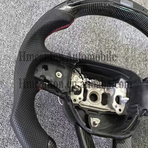 พวงมาลัยมือจับหนังคาร์บอนไฟเบอร์แบบมีรูพรุนที่นิยมมากที่สุดสำหรับดอดจ์ชาเลนเจอร์พวงมาลัยรถยนต์ - Product Image 6