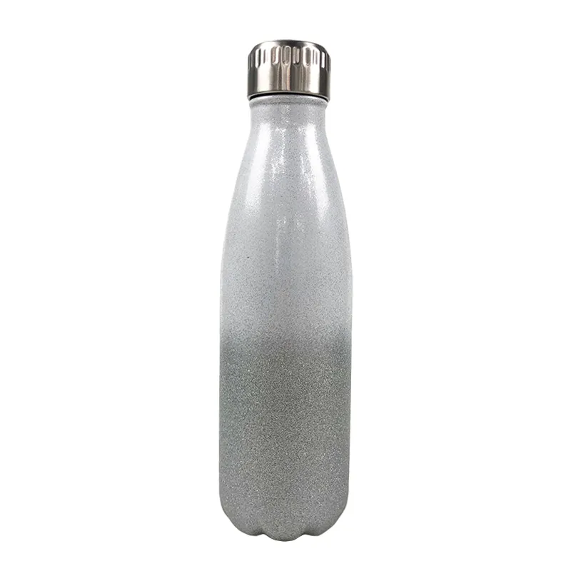 Toptan flask kola şekilli su şişesi yalıtımlı paslanmaz çelik vakum bardak