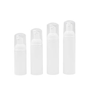 Distributeurs de pompe à presse blanche Recharge de bouteille de savon moussant non toxique rechargeable Bouteilles cosmétiques vides avec bouchon transparent - Product Image 1