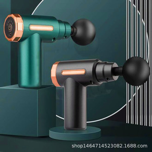 Mini pistola de masaje portátil eléctrica, 12 niveles de velocidad, 5 cabezales de masaje, recargable por USB, para mujeres - Product Image 3