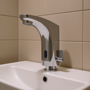 Grifo de Lavabo Vevor Cromado de una Sola Manija, Ajustable, Sin Contacto, con Sensor de Movimiento Automático - Product Image 2