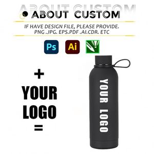Gourde isotherme en acier inoxydable avec logo personnalisé, pour le sport en plein air, les enfants, avec poignée en silicone et logo personnalisé - Product Image 4