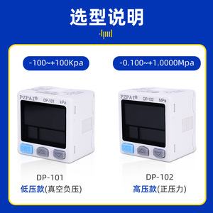Interruptor de Presión Digital PZPAI DP-102, 10 Bares, Aire G1/4, Plástico, IP65 - Product Image 4