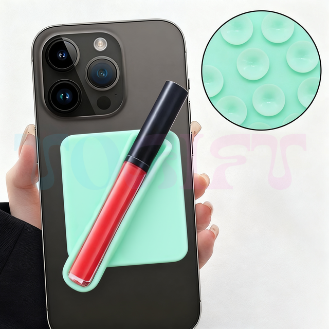 Low Price Custom Wholes Sales Foldable Waterproof Shower Silicone Suction Pad Phone Holder  for All Types of iphone samsung