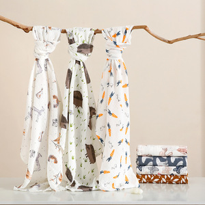 <span class=keywords><strong>Serviette</strong></span> de Bain Enfant en Mousseline de Coton Double Épaisseur Personnalisable – Idéale pour l'Emmaillotage du Nouveau-né - Product Image 3