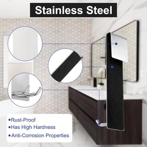 <span class=keywords><strong>Ganci</strong></span> per <span class=keywords><strong>Porta</strong></span> in Acciaio Inossidabile, Appendiabiti per <span class=keywords><strong>Porta</strong></span> del Bagno in Acciaio Inox - Product Image 3