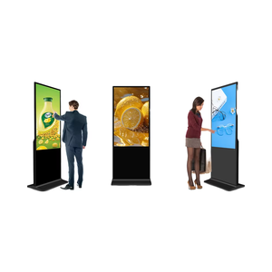 Tầng đứng LCD hiển thị kỹ thuật số biển màn hình quảng cáo thông minh quảng cáo <span class=keywords><strong>kiosk</strong></span> 4K <span class=keywords><strong>Android</strong></span> cửa sổ đa phương tiện IP65 chống phản chiếu - Product Image 1