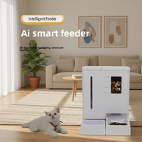 Distributore Automatico di Cibo e Acqua per Animali Domestici, Macchina Intelligente Tutto-in-Uno per Cani e Gatti, Capacità 5L