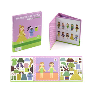 Livre magnétique personnalisé en usine, livre de puzzle magnétique, poupées à habiller, jouet livre magnétique pour enfants - Product Image 2