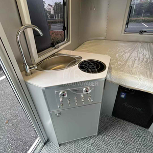 Caravane tout aluminium de 4320 mm avec salle de bain et onduleur 3000 W, <span class=keywords><strong>camping</strong></span>-<span class=keywords><strong>car</strong></span> tout-terrain remorquable avec châssis AL-KO pour le <span class=keywords><strong>camping</strong></span> familial - Product Image 5