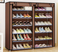 Étagère à chaussures verticale grande capacité avec plus de cinq niveaux