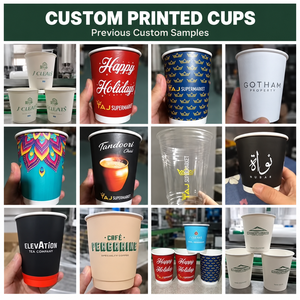 แก้วกาแฟกระดาษพิมพ์ลายตามสั่ง สำหรับเครื่องดื่มร้อน รับทำโลโก้ตามสั่ง ขนาด 8/12/16 ออนซ์ แบบใช้แล้วทิ้ง ขายส่งจากโรงงานโดยตรง MOQ ต่ำ - Product Image 6