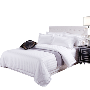 5 sao khách sạn Linen Ai Cập cotton sateen Duvet cover Set Sọc Thêu Duvet cover tấm ga trải giường vỏ gối bộ đồ giường thiết lập - Product Image 1