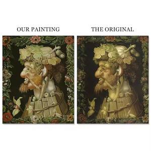 Museo qualità fatto a mano Arcimboldo quattro stagioni famosa riproduzione dipinti ad olio cina - Product Image 3
