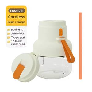 Presse-agrumes portable USB sans fil rechargeable pour fruits frais, mini machine à jus d'orange, fonction broyeur de glace, usage domestique, vente en gros - Product Image 1