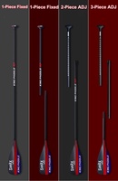 Pagaie gonflable Kingpaddle, nouveau design anti-torsion, réglable, en fibre de carbone, modèle S63, angle de lame de 10 degrés