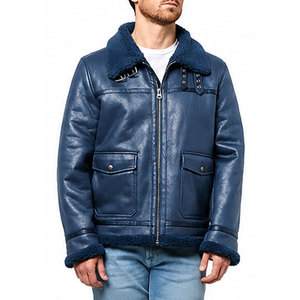 <span class=keywords><strong>Chaquetas</strong></span> <span class=keywords><strong>de</strong></span> Cuero para Hombre con Etiqueta Personalizada a Precio <span class=keywords><strong>de</strong></span> Mayoreo, Estilo Urbano, Diseño con Cierre, <span class=keywords><strong>Chaquetas</strong></span> <span class=keywords><strong>de</strong></span> Cuero Modernas para Hombre, Talla Adulto - Product Image 1