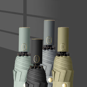 새로운 완전 uv 태양 비 우산 인쇄 23 인치 <span class=keywords><strong>3</strong></span> 배 자동 접는 남자 여자 우산 로고 - Product Image 1