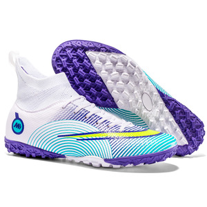 Chaussures de Football pour hommes, haut Cristiano <span class=keywords><strong>Ronaldo</strong></span> AG, pointes de gazon artificiel, chaussures d'entraînement pour adolescents - Product Image 5