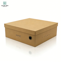 Boîte à chaussures rigide écologique de luxe avec fermeture magnétique en papier kraft, logo personnalisé, revêtement UV, design à fentes