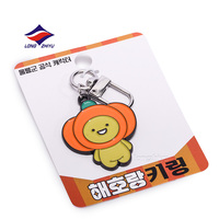 Porte-clés personnalisé Longzhiyu, 20 ans d'expérience, fabrication puissante, alliage de zinc, logo, porte-clés en métal émaillé avec emballage sur carte de support