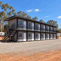 Maison modulaire à deux étages avec structure en acier Q235 pour projet de campement d'entrepreneurs Casa Prefabricada Para Campamentos