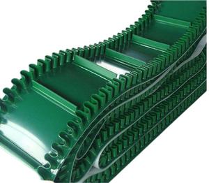 Üretim tesisi perakende çiftlik ayarlanabilir hız çift taraflı zamanlama kemeri yeni PVC naylon oluklu yanak konveyör bant - Product Image 6