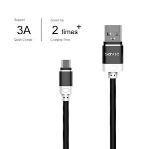 สายชาร์จ USB ของผู้ผลิต สายเคเบิลหุ้มโลหะ TPU แบบ Micro Type C สำหรับโทรศัพท์และ iPad - Product Image 4