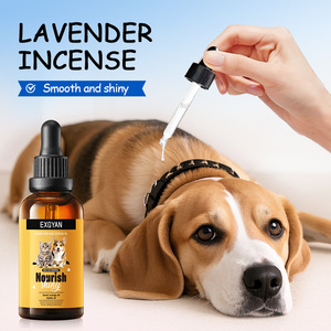 SADOER <span class=keywords><strong>Huile</strong></span> Essentielle Nourrissante pour Animaux de Compagnie Effet Brillance 30ml Chat Chien Amélioration de l'Image Parfumée Lumineuse Commerce International - Product Image 3