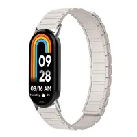 Mi Band 8/9 personnalisé, bracelet de montre magnétique en silicone respirant à trois perles pour femmes, 14mm, vente en gros