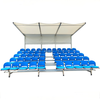 Gradins de sport en tribune intérieurs et extérieurs personnalisés, gradins mobiles en aluminium pour le gymnase de stade extérieur de football