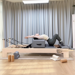 Pilates Reformer pliable à domicile, <span class=keywords><strong>lit</strong></span> de fitness portable et compact, équipement de fitness gain de place, OEM - Product Image 6