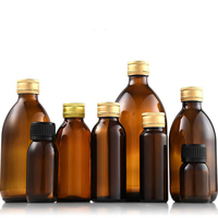 Bouteille en verre ambré vide Oshow de 30 ml, 60 ml, 100 ml, 125 ml, 150 ml pour sirop contre la toux, médicaments, lotion, pour pharmacie