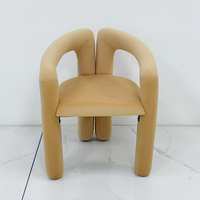 Tabouret de coiffeuse rétro de haute qualité, chaise de maquillage de luxe léger, tabouret de réception minimaliste haut de gamme pour chambre à coucher