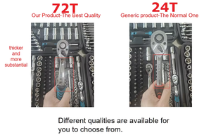 Jeu d'outils de réparation en matériau CRV, embouts Torx femelles E4 - E24, 14 pièces/jeu, avec adaptateurs 1/2 ", 3/8 ", 1/4 " - Product Image 5