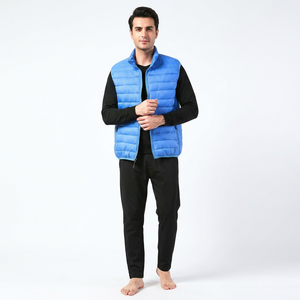 Custom OEM LOW MOQ Plain <b>Warm</b> Canvas Puffer Vest Soft Lightweight Winter Sleeveless <b>Waterproof</b> Windproof Streetwear Vest <b>Jackets</b> - Product Image 1