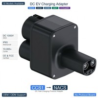 Adaptateur de charge EV CCS1 vers NACS 400A IP65 SAE J1772 CCS1 vers Tesla NACS Chargeur rapide DC Connecteur EV Plug and Play