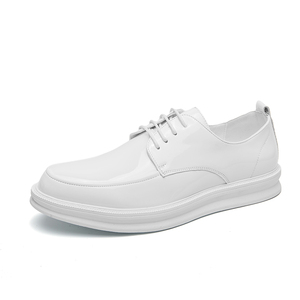 <span class=keywords><strong>Zapatos</strong></span> <span class=keywords><strong>de</strong></span> vestir <span class=keywords><strong>de</strong></span> Color blanco con punta en pico con cordones Oxfords Ocasión formal <span class=keywords><strong>Zapatos</strong></span> casuales <span class=keywords><strong>de</strong></span> <span class=keywords><strong>charol</strong></span> duraderos para hombres - Product Image 3