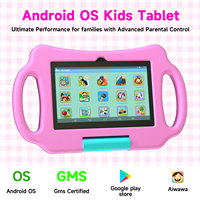 Tablettes 7 pouces pour système Android, certificat GMS, 2 Go 32 Go, double caméra, WIFI, Bluetooth, tablette pour enfants avec applications Aiwawa