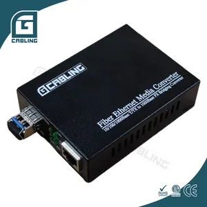 Gcabling 10/100/1000Base tx SFP Media Converter Rj45 Fibra Optical Media Converter Single Mode fiber media converter