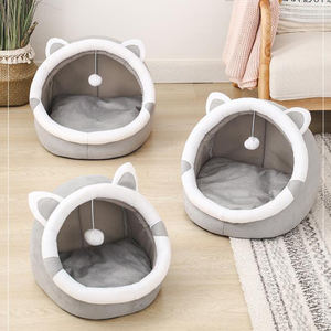 Camas para gatos con diferentes formas y orejas de animales, camas de lujo para perros y gatos, cojín suave lavable, camas para mascotas esponjosas en casa - Product Image 2